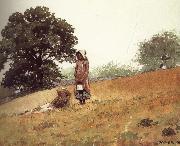 Winslow Homer Boys and girls on the hill Germany oil painting artist